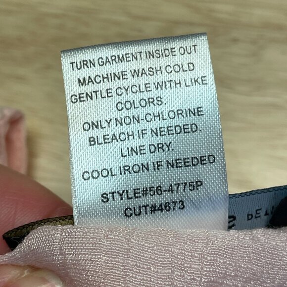 Jennie Marlis Womens Boho Coquette Crochet Lace Tunic Top Size PM Pink Flowy - Picture 11 of 11